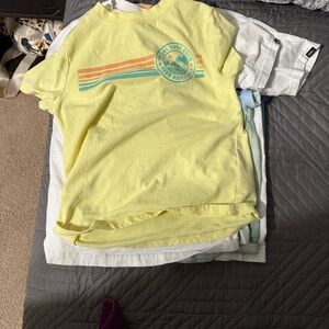 Yellow Surf Vibes Kids T-Shirt